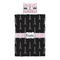 Black Eiffel Tower Duvet Cover Set - Twin XL - Alt Approval