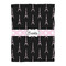 Black Eiffel Tower Duvet Cover - Twin - Front