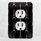 Black Eiffel Tower Electric Outlet Plate - LIFESTYLE