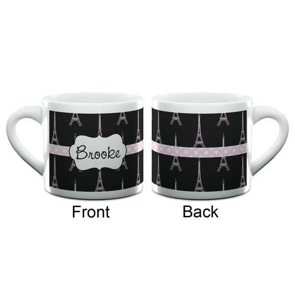 Black Eiffel Tower Espresso Cup - 6oz (Double Shot) (APPROVAL)