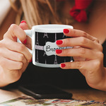 Black Eiffel Tower Double Shot Espresso Cup - Single (Personalized)