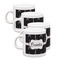 Black Eiffel Tower Single Shot Espresso Cups - Set of 4 (Personalized)