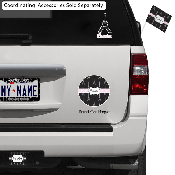 Black Eiffel Tower Exterior Car Accessories