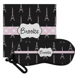Black Eiffel Tower Eyeglass Case & Cloth (Personalized)