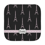 Black Eiffel Tower Face Towel (Personalized)