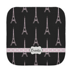 Black Eiffel Tower Face Towel (Personalized)