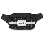 Black Eiffel Tower Fanny Pack - Modern Style (Personalized)