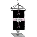 Black Eiffel Tower Finger Tip Towel - Full Print (Personalized)