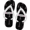 Black Eiffel Tower Flip Flops - Small (Personalized)