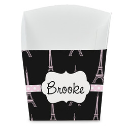 Black Eiffel Tower French Fry Favor Boxes (Personalized)