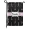Black Eiffel Tower Small Garden Flag - Double Sided w/ Name or Text