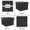 Black Eiffel Tower Gift Boxes with Lid - Canvas Wrapped - X-Large - Approval