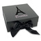 Black Eiffel Tower Gift Boxes with Magnetic Lid - Black - Front (angle)