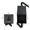 Black Eiffel Tower Gift Boxes with Magnetic Lid - Black - Open & Closed