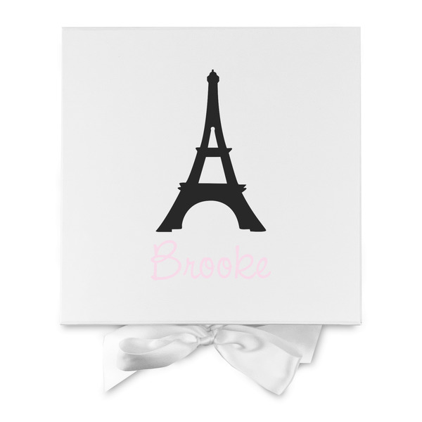 Black Eiffel Tower Gift Boxes with Magnetic Lid - White - Approval