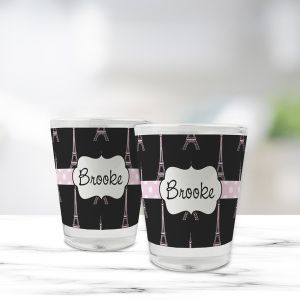 Black Eiffel Tower Glass Shot Glass - Standard - LIFESTYLE