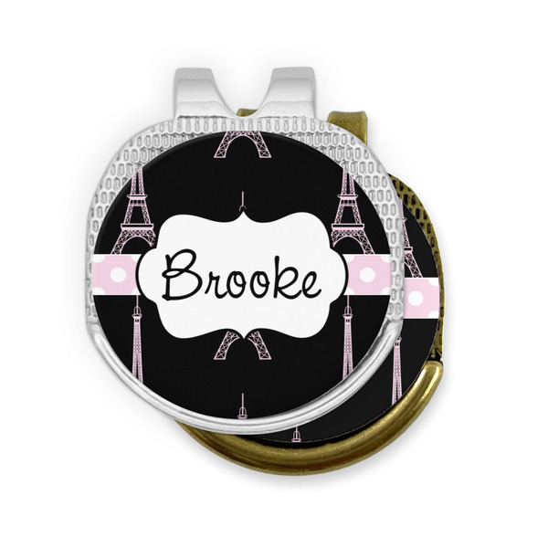 Black Eiffel Tower Golf Ball Marker Hat Clip - PARENT/MAIN
