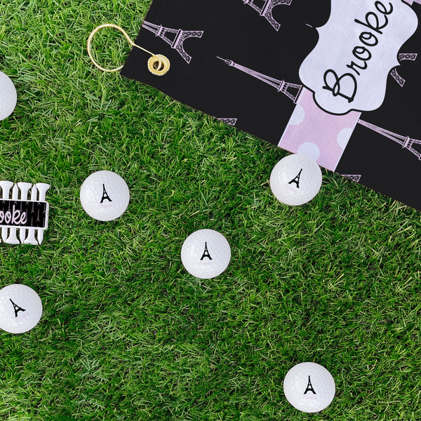 Black Eiffel Tower Golf Balls - Generic - Set of 12 - LIFESTYLE