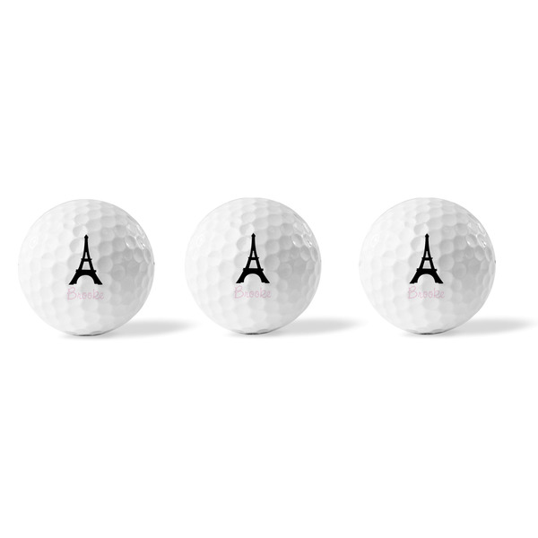 Black Eiffel Tower Golf Balls - Generic - Set of 3 - APPROVAL