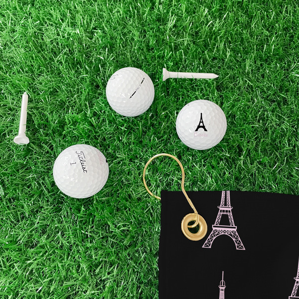 Black Eiffel Tower Golf Balls - Titleist - Set of 3 - LIFESTYLE