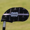 Black Eiffel Tower Golf Club Iron Cover - Single (Personalized)