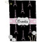 Black Eiffel Tower Golf Towel (Personalized)