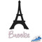 Black Eiffel Tower Graphic Iron On Transfer - Up to 9"x9" (Personalized)