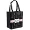 Black Eiffel Tower Grocery Bag (Personalized)