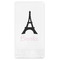 Black Eiffel Tower Guest Paper Towels - Full Color (Personalized)