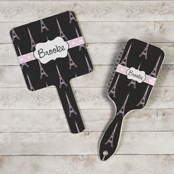 Black Eiffel Tower Hand Mirrors - In Context