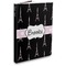 Black Eiffel Tower Hardbound Journal (Personalized)