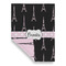 Black Eiffel Tower House Flags - Double Sided - FRONT FOLDED