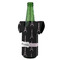 Black Eiffel Tower Jersey Bottle Cooler - ANGLE (on bottle)