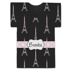 Black Eiffel Tower Jersey Bottle Cooler (Personalized)