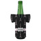 Black Eiffel Tower Jersey Bottle Cooler - FRONT (on bottle)