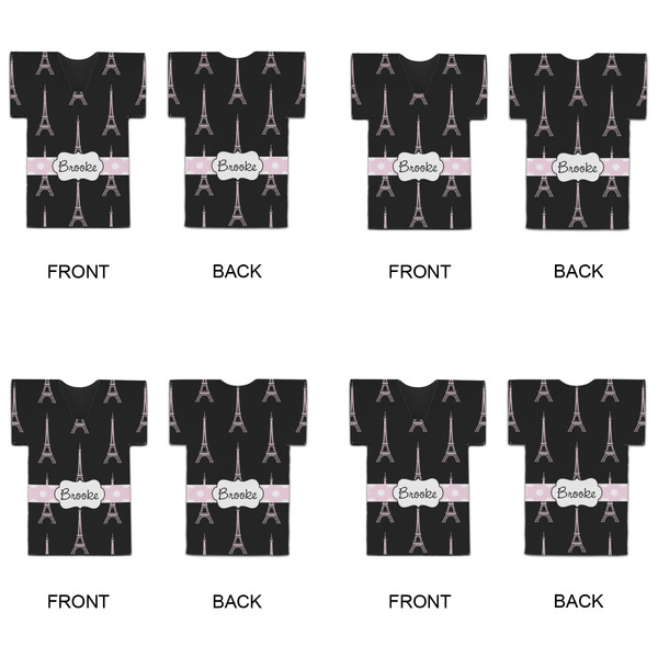 Black Eiffel Tower Jersey Bottle Cooler - Set of 4 - APPROVAL