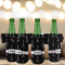 Black Eiffel Tower Jersey Bottle Cooler - Set of 4 - LIFESTYLE