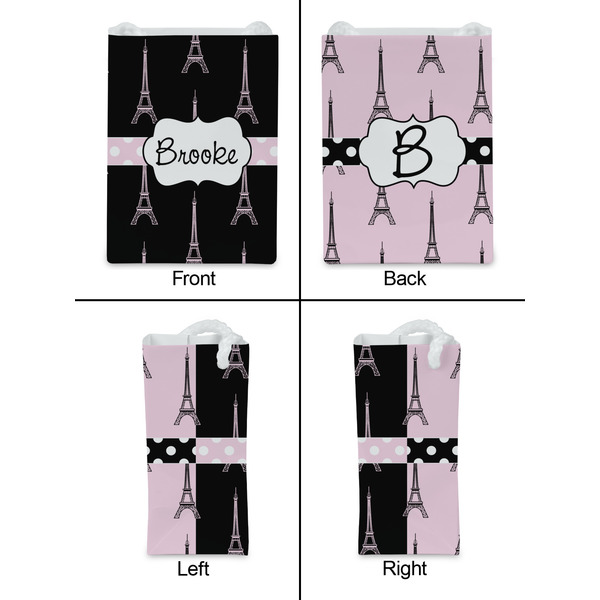 Black Eiffel Tower Jewelry Gift Bag - Gloss - Approval