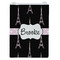Black Eiffel Tower Jewelry Gift Bag - Gloss - Front