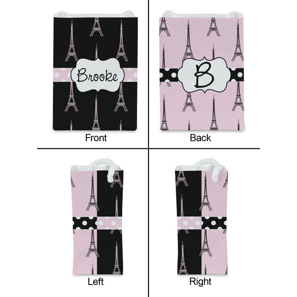 Black Eiffel Tower Jewelry Gift Bag - Matte - Approval