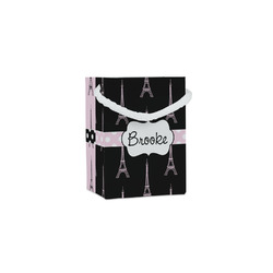 Black Eiffel Tower Jewelry Gift Bags - Matte (Personalized)