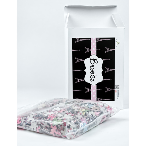 Black Eiffel Tower Jigsaw Puzzle 1014 Piece - Box