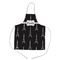 Black Eiffel Tower Kid's Apron w/ Name or Text