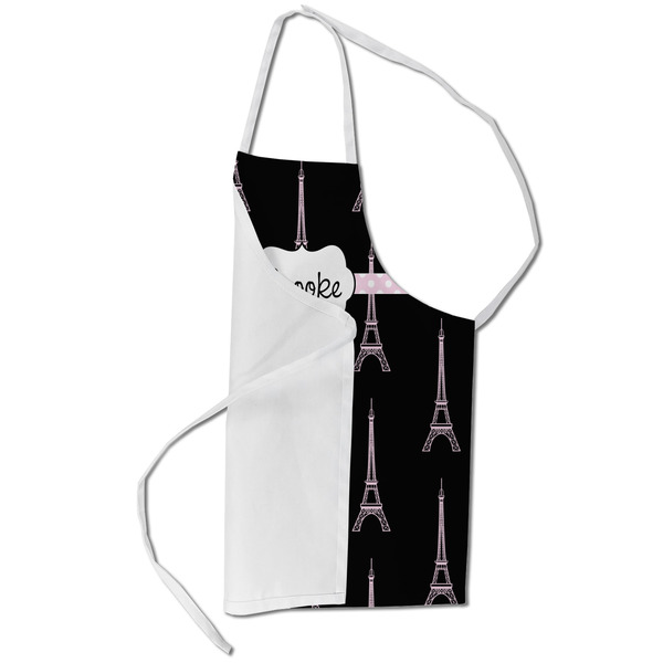 Black Eiffel Tower Kid's Aprons - Small - Main