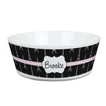 Black Eiffel Tower Kid's Bowl (Personalized)