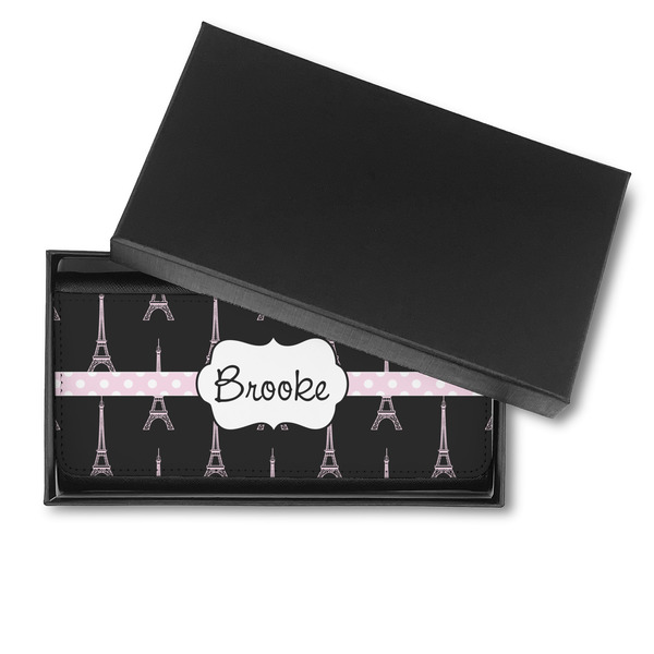 Black Eiffel Tower Ladies Wallet - in box
