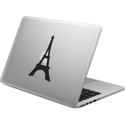 Black Eiffel Tower Laptop Decal