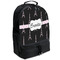 Black Eiffel Tower Large Backpack - Black - Angled View