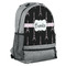 Black Eiffel Tower Large Backpack - Gray - Angled View