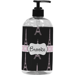 Black Eiffel Tower Plastic Soap / Lotion Dispenser (Personalized)